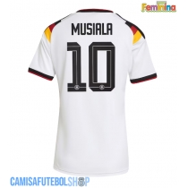 Camisa de time de futebol Alemanha Jamal Musiala #10 Replicas 1º Equipamento Feminina Mundo 2026 Manga Curta
